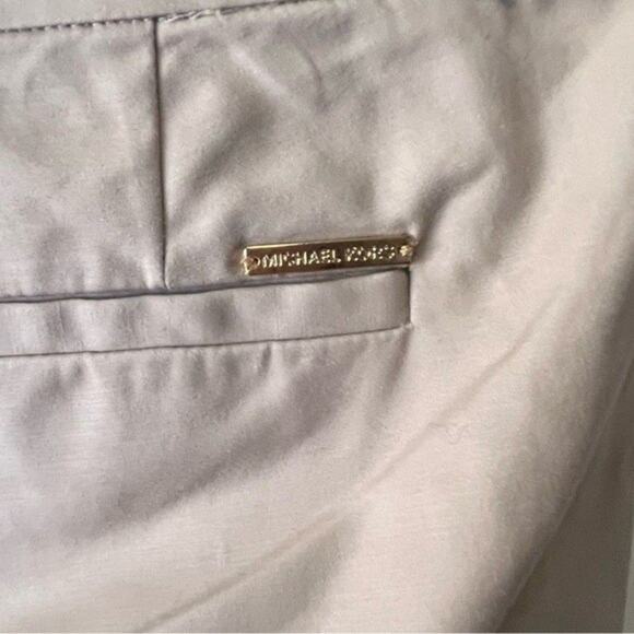 NEW Michael Kors | Tan Khaki Pants Gold Chain Detail Size 6 - Picture 4 of 8